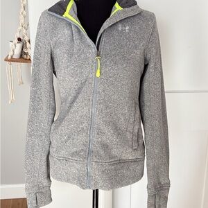 Under Armour Gray Jacket with Neon Accents